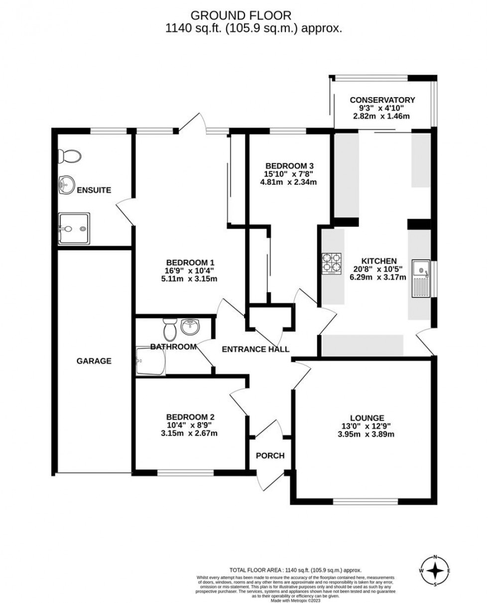 Floorplan for Arundel Close, Swindon