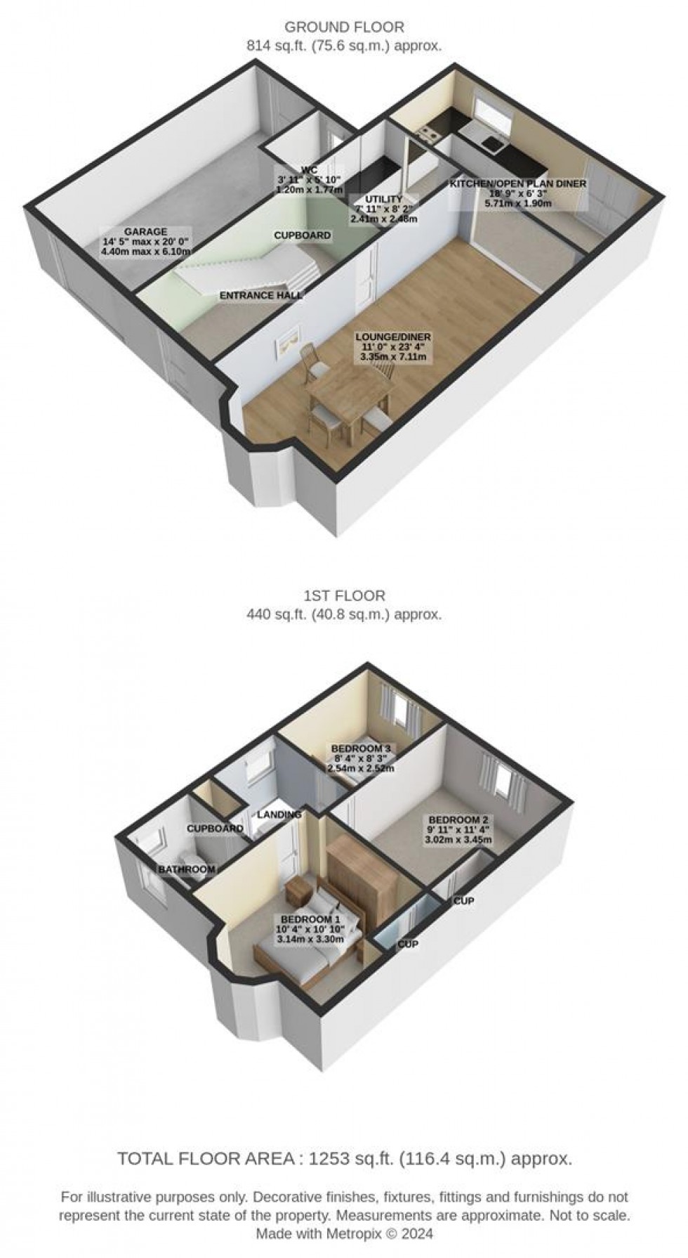 Floorplan for Dores Road, Upper Stratton