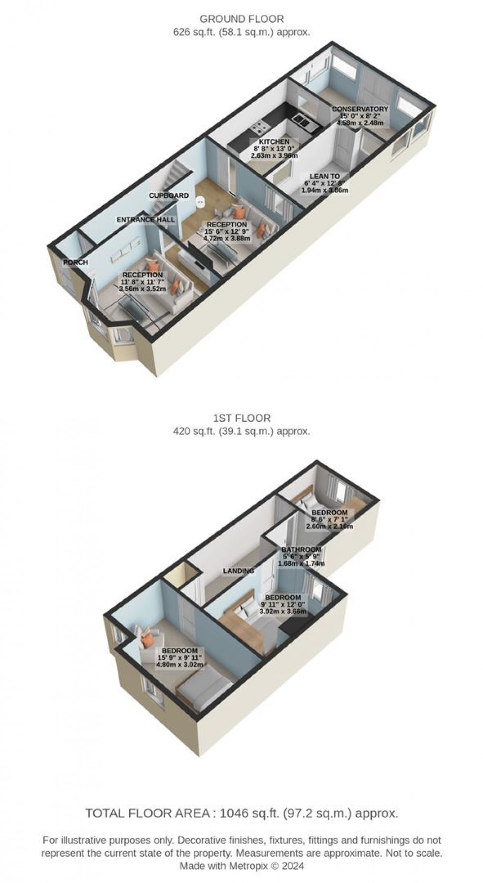 Floorplan for Ferndale Road, Swindon