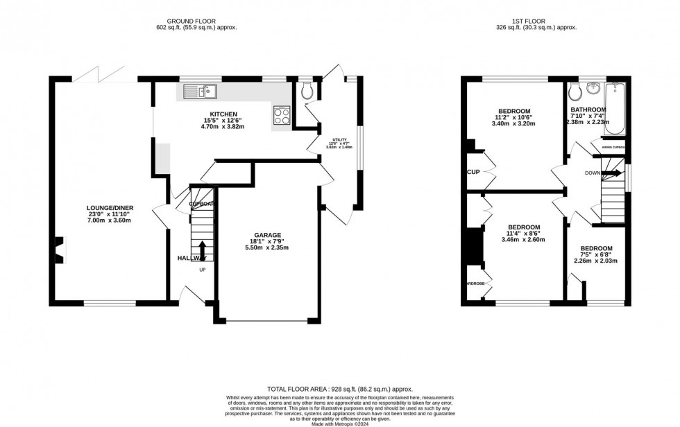 Floorplan for Churchward Avenue, Swindon