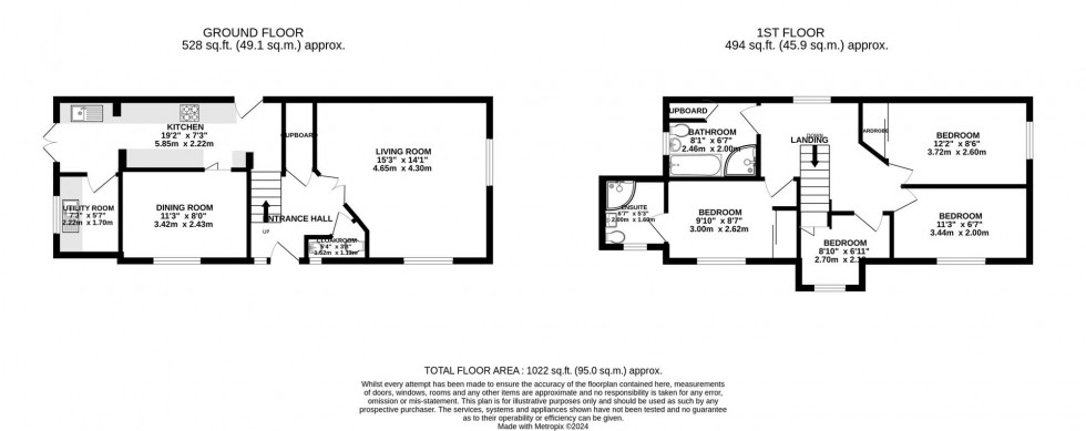 Floorplan for Boundary Close, Upper Stratton, Swindon