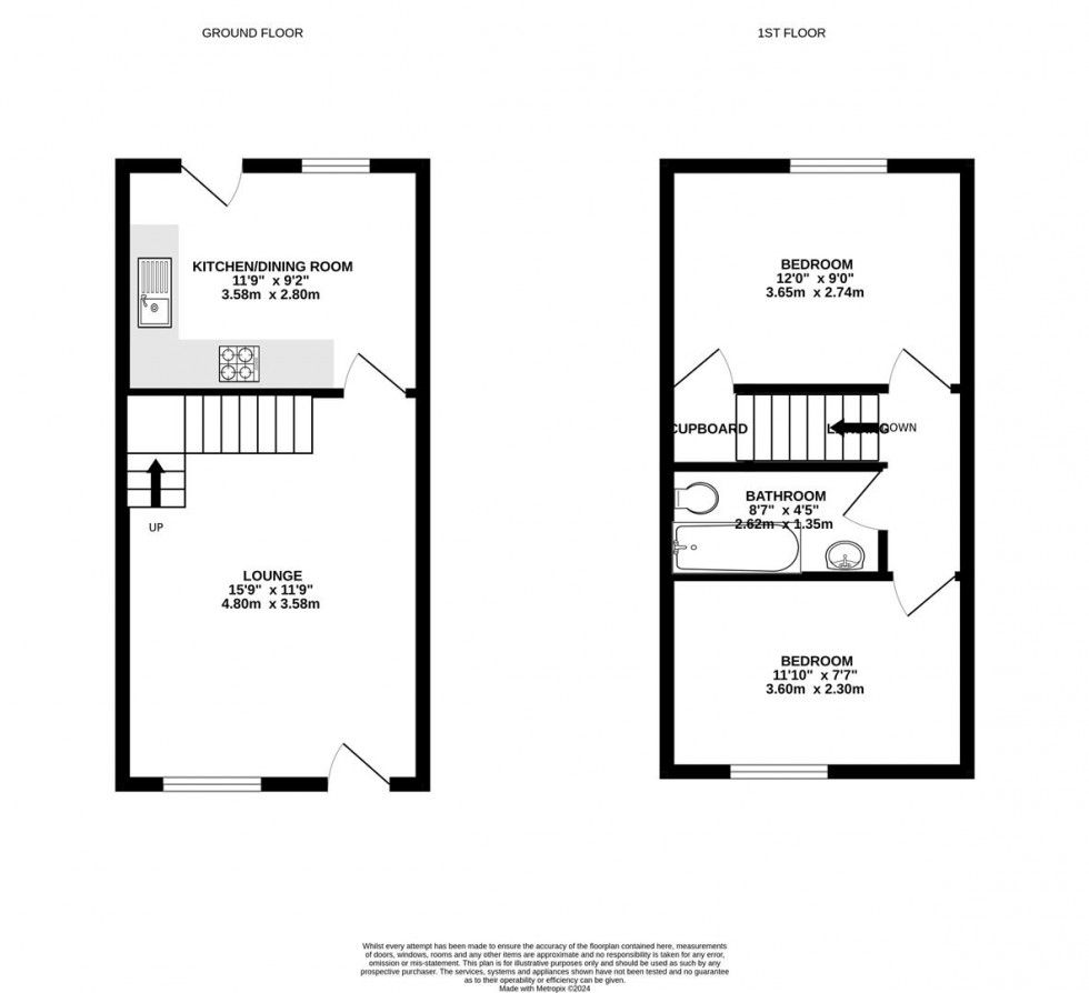 Floorplan for Tamworth Drive, Shaw, Swindon