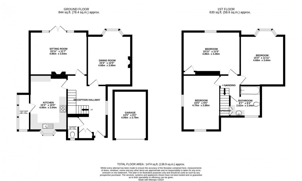 Floorplan for Downs View Road, Swindon