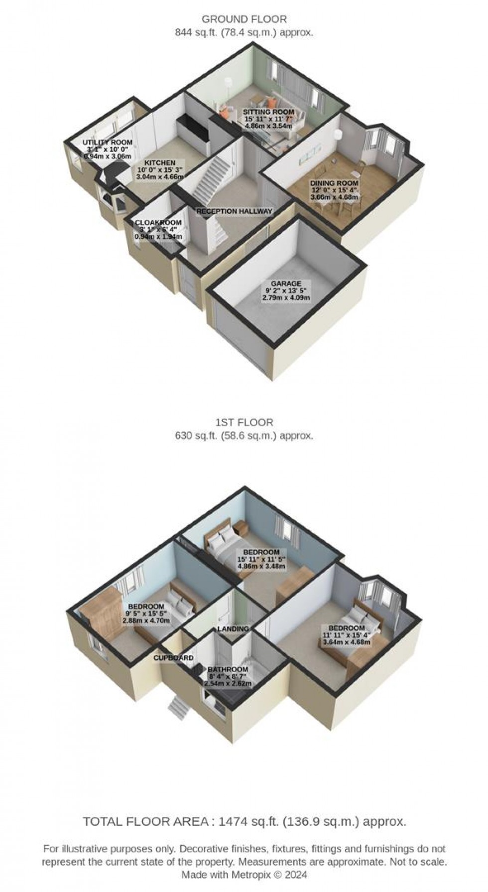 Floorplan for Downs View Road, Swindon