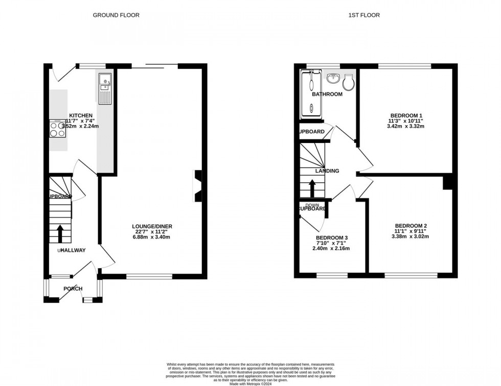 Floorplan for Fraser Close, Swindon