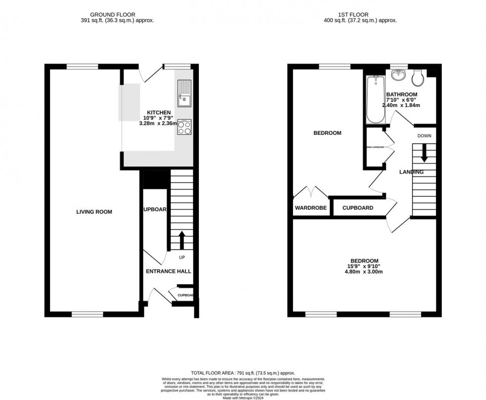 Floorplan for Spindle Tree Court, Pinehurst, Swindon