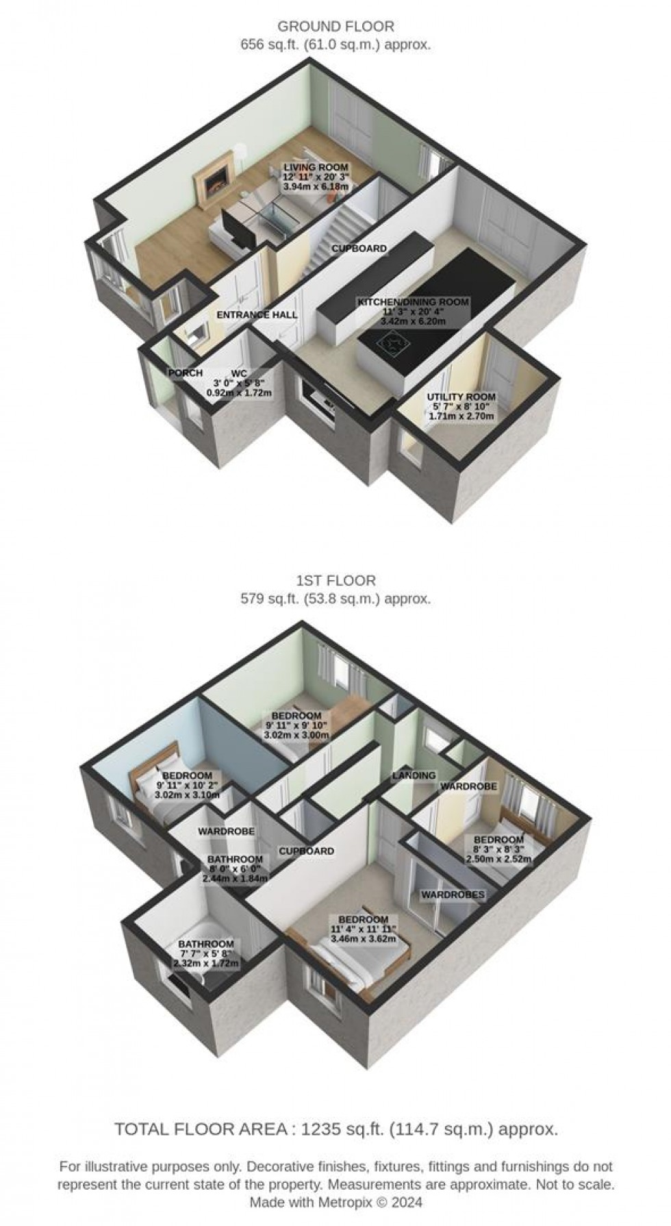 Floorplan for Darcey Close, Grange Park, Swindon