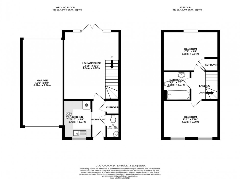 Floorplan for Clapham Close, Moredon, Swindon