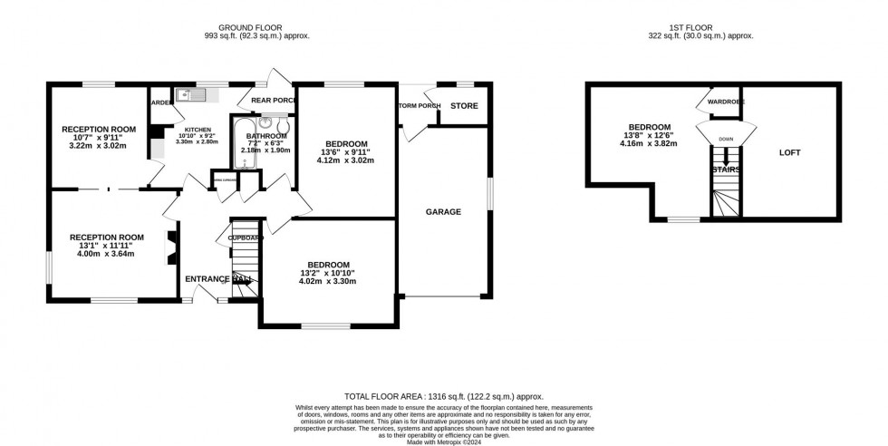 Floorplan for The Crescent, Common Platt, Swindon