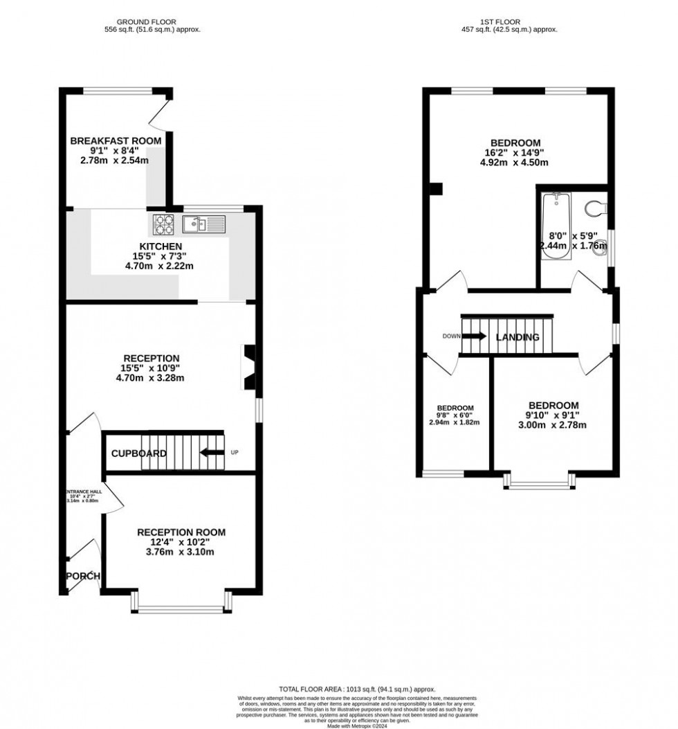 Floorplan for Wiltshire Avenue, Swindon