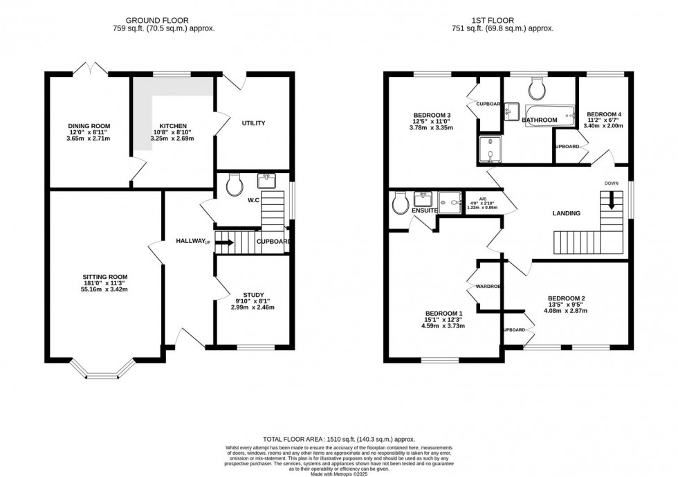 Floorplan for Artus Close, Swindon