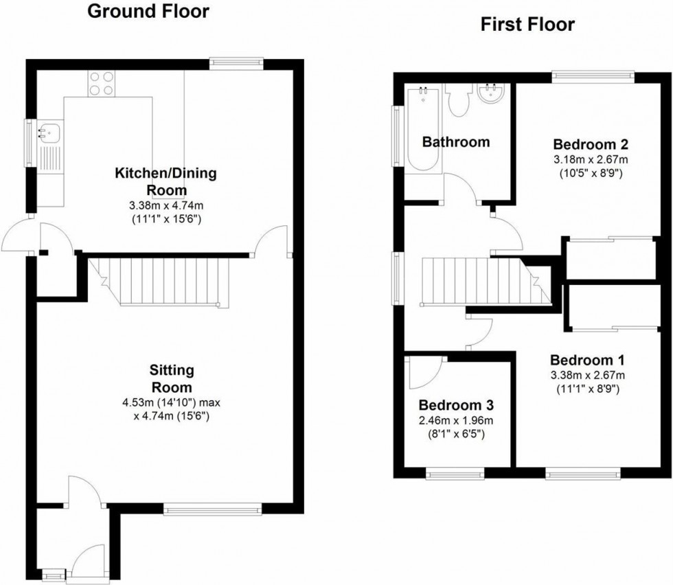 Floorplan for Plattes Close, Shaw, Swindon