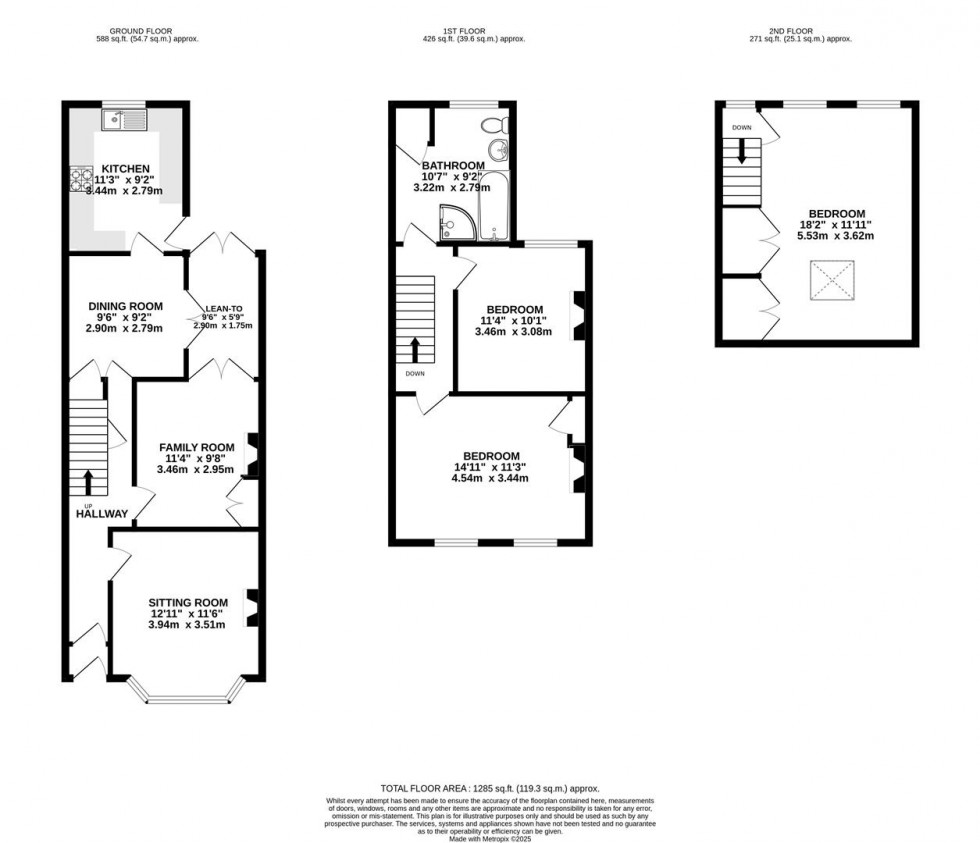 Floorplan for Avenue Road, Swindon