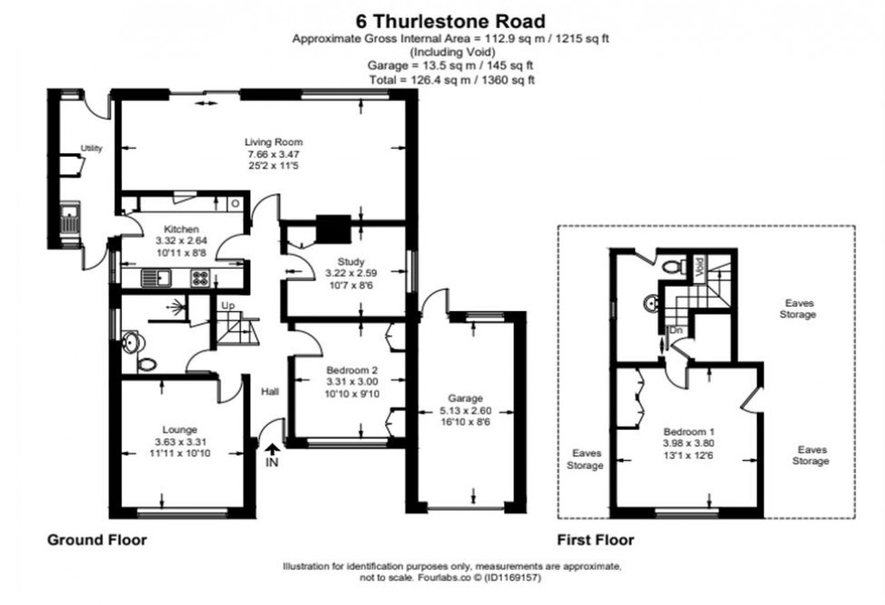 Floorplan for Thurlestone Road, Swindon