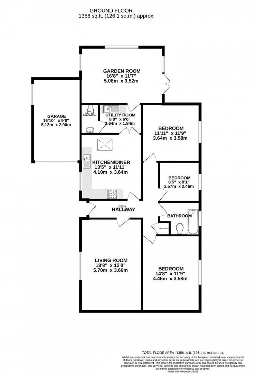 Floorplan for Paddock Close, Haydon Wick, Swindon