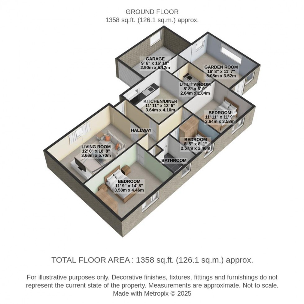 Floorplan for Paddock Close, Haydon Wick, Swindon